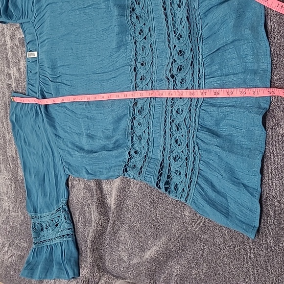 WAS $ 59 MONORENO lacy Tunic Size Large - Picture 3 of 15